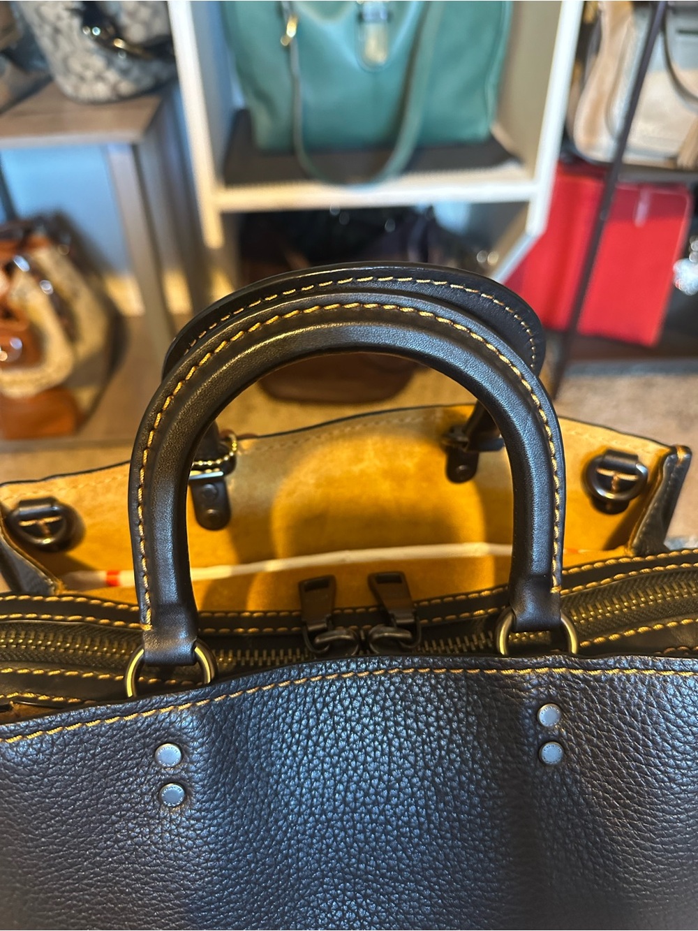 Collector’s Item~Coach 2nd GEN ROGUE 30 W/tags and receipt. Stored since 2018! - Picture 6 of 15